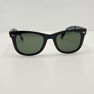Ray Ban Sunglasses RB 4105 601 Folding Wayfarer Black 50-20-140